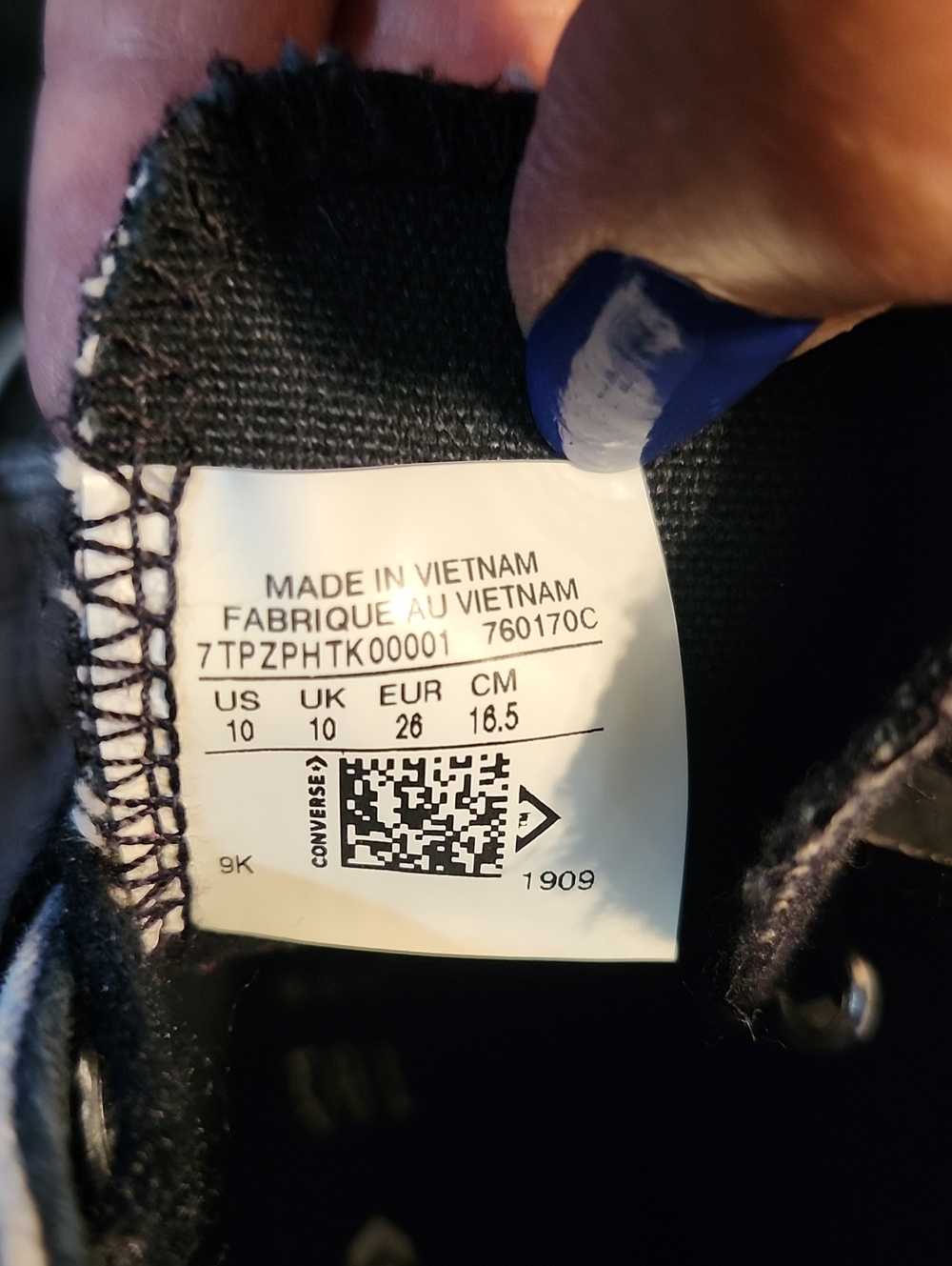 Converse Hi Top Toddler Sz 10 - Picture 4 of 8